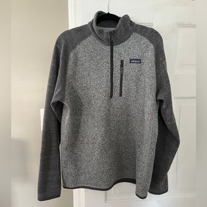 Grey Patagonia men’s quarter zip